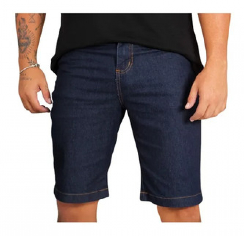 Bermuda Jeans Tradicional Masculina Valores Goiania - Bermuda Jeans Sudeste