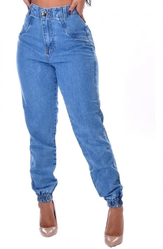 Calça Jeans com Elástico na Cintura Feminina Valores Duque de Caxias - Calça Jeans Masculina com Elástico na Cintura