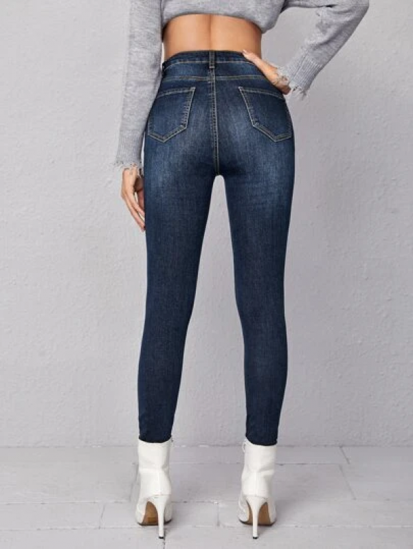 Calça Jeans de Lycra Feminina para Empresas Preço ILHOTA - Calça Jeans Lycra Feminina