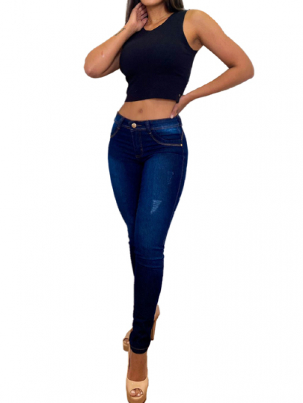 Calça Jeans de Lycra Londrina - Calça Jeans Lycra