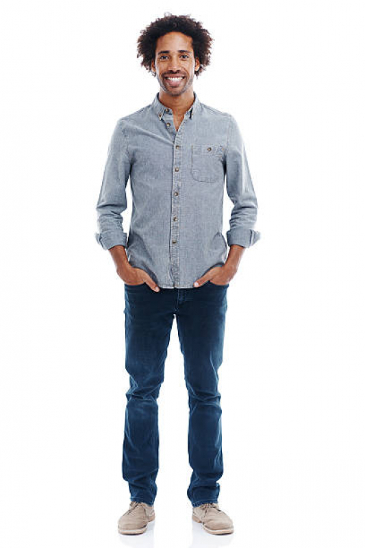 Calça Jeans Masculina Azul Escuro Preço GRAVATAL - Calça Jeans com Lycra Masculina
