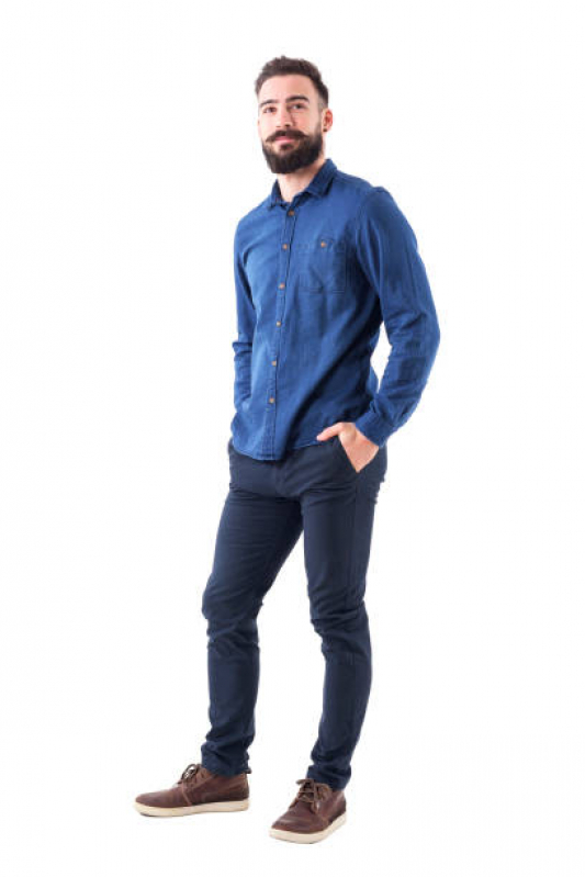 Calça Jeans Masculina Lycra Francisco Beltrão - Calça com Lycra Masculina para Empresas