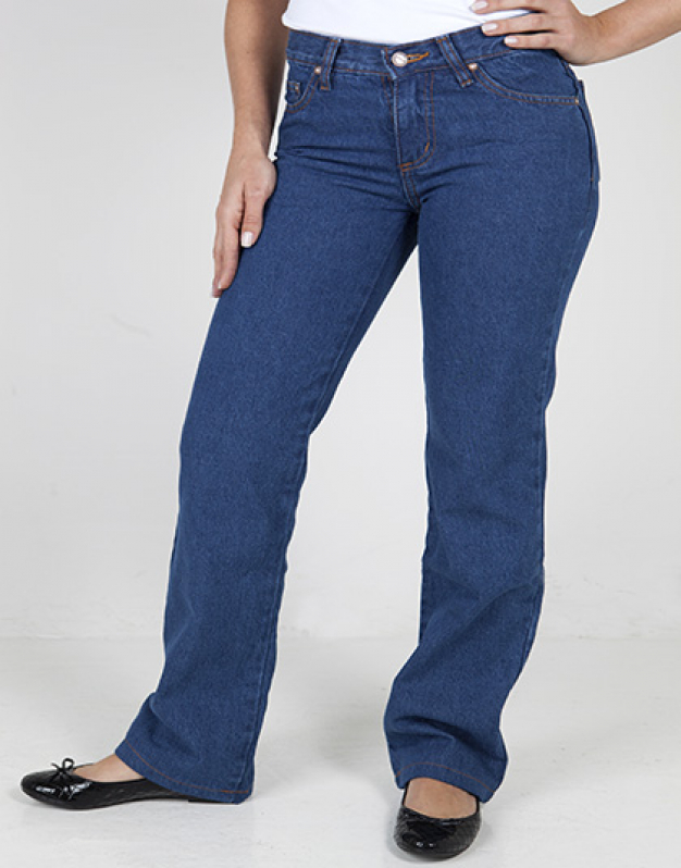 Calça Jeans Tradicional Feminina Belford Roxo - Calça Jeans Escura Feminina
