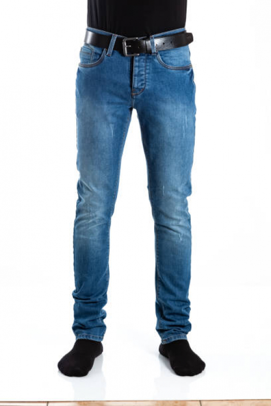 Calça Masculina Jeans Porto União - Calça Jeans Masculina com Lycra
