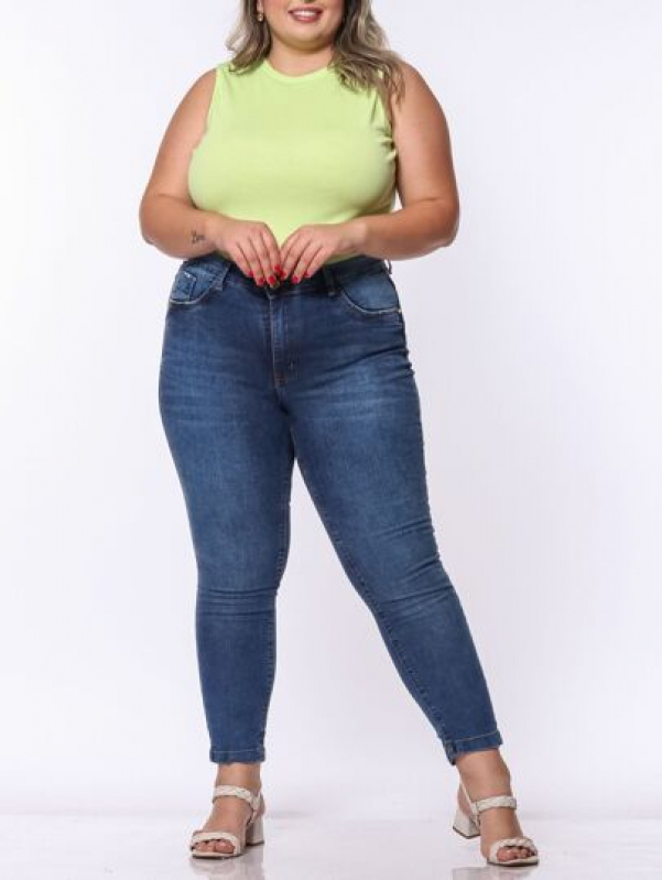 Fabricante de Calça Jeans Cintura Alta Contato Salesópolis - Fabricante de Calça Jeans Escura Feminina