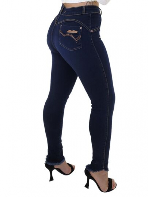 Fabricante de Calça Jeans Escura Feminina Contato Itaboraí - Fabricante de Calça Jeans Cintura Alta