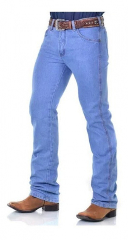 Fabricante de Calça Jeans Masculina Tradicional Clara Escura Telefone CAÇADOR - Fabricante de Calça Jeans Masculina Tradicional Azul