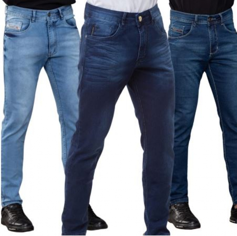 Onde Faz Calça Masculina Jeans com Lycra BALNEÁRIO RINCÃO - Calça Jeans de Lycra Masculina Sul