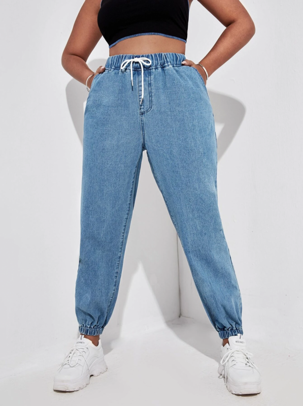 Preço de Calça Feminina com Elástico na Cintura Chapadão do Céu - Calça Jeans com Elástico