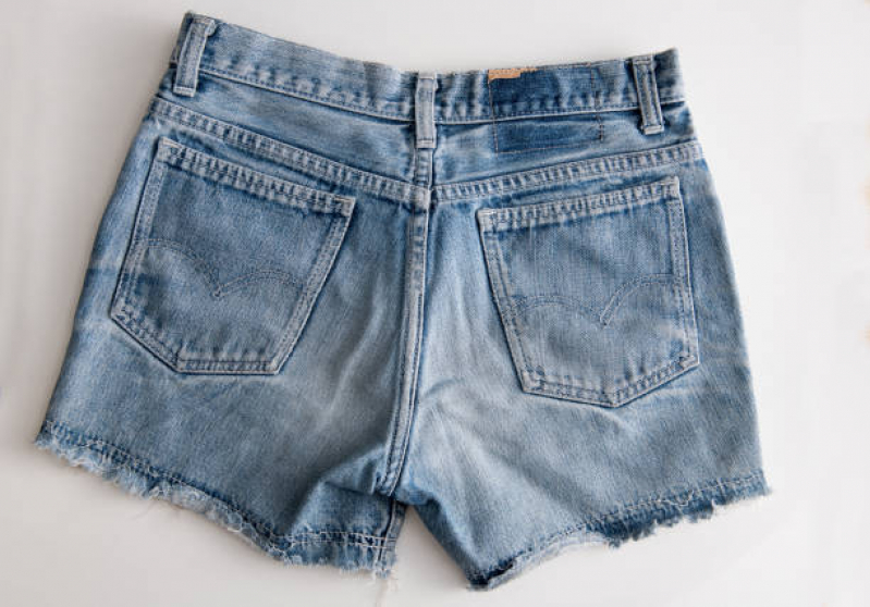 Preço de Short Jeans Lycra IMBITUBA - Short Jeans Feminino Cintura Alta