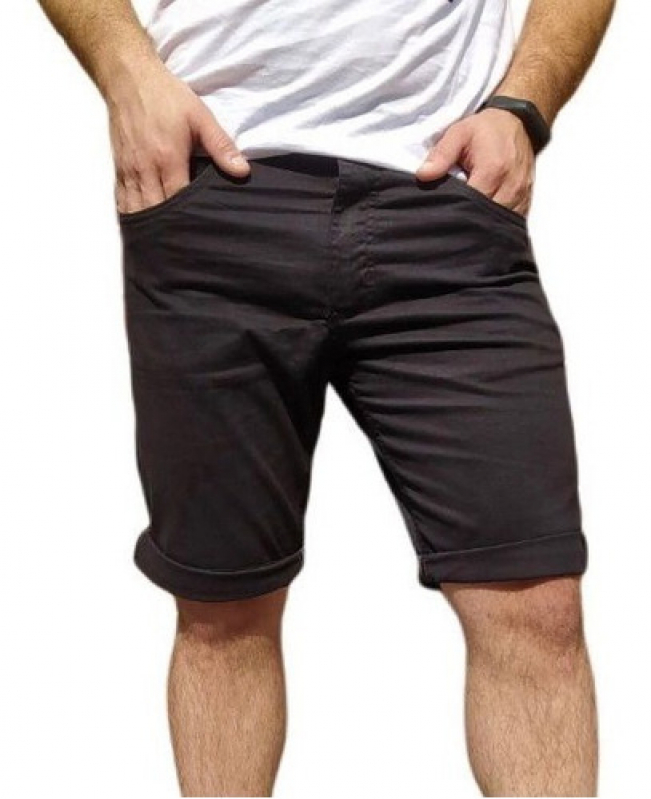 Preço de Short Jeans Preto Masculino ABCDM - Short Jeans Cintura Alta