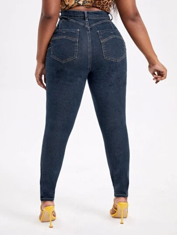 Qual o Preço de Calça Preta Feminina Jeans ITAGUAÇU - Calça Jeans Escura Feminina