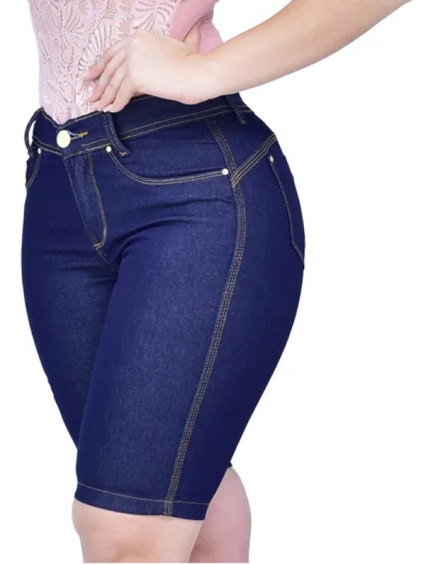 Qual o Valor de Short Jeans Escuro Viana - Short Jeans Feminino Cintura Alta