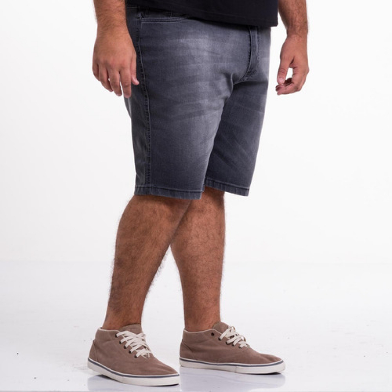 Qual o Valor de Short Jeans Preto Masculino PENHA - Short Jeans