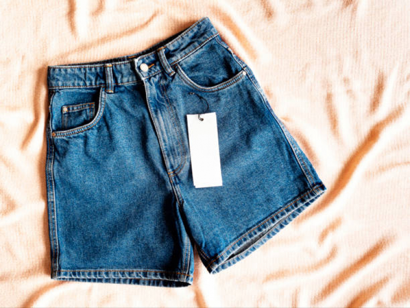 Short Jeans Lycra Preços Samambaia - Short Jeans Cintura Alta
