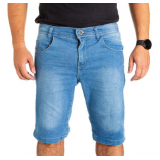 bermuda jeans masculina preta valores Caeté