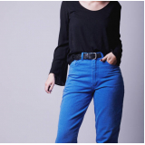 calça jeans feminina tradicional cintura alta valor Santo André
