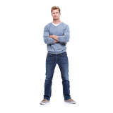 calça jeans reta tradicional masculina valor Guarulhos
