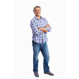 calça jeans tradicional masculina Vicente Pires