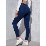 onde comprar calça jeans feminina cintura alta com lycra IMARUI