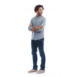 preço de calça jeans escura masculina tradicional ABCDM