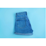 preço de short jeans cintura alta IMBITUBA