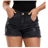 preço de short jeans feminino cintura alta Ponta Porã