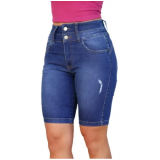 short jeans feminino cintura alta Guarujá