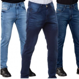 telefone de fábrica de calça jeans masculina escura Curicica